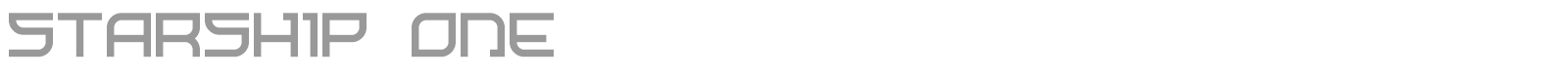 Starship One font preview